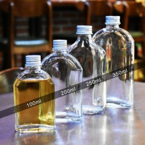 飲料で印刷するための中国のボトルグラス食品グレード350ミリリットルガラスびん