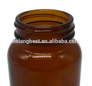 China manufacturer recyclable airless pharmaceutical amber glass bottle