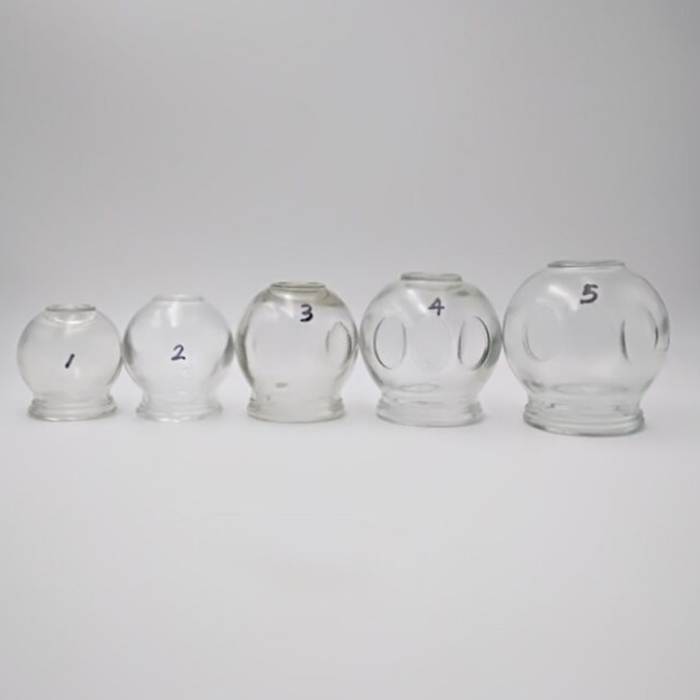 China OEM Bottles And Packaging - Chinese traditional Glass Cupping Therapy Set with 5 different sizes – Linlang