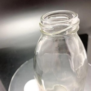 Factory 350ml empty clear glass juice bottles with best quality