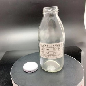 Fábrica 350ml vaciar botellas de zumo de vidrio transparente, con mejor calidad