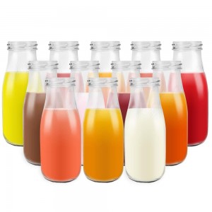 Fabrik 500 ml Klarglas Saftflaschen Getränke Saft Glasflasche mit Kappe leer