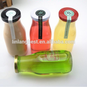 Material de vidrio y de la etiqueta Dirección superficial botella de vidrio de la bebida