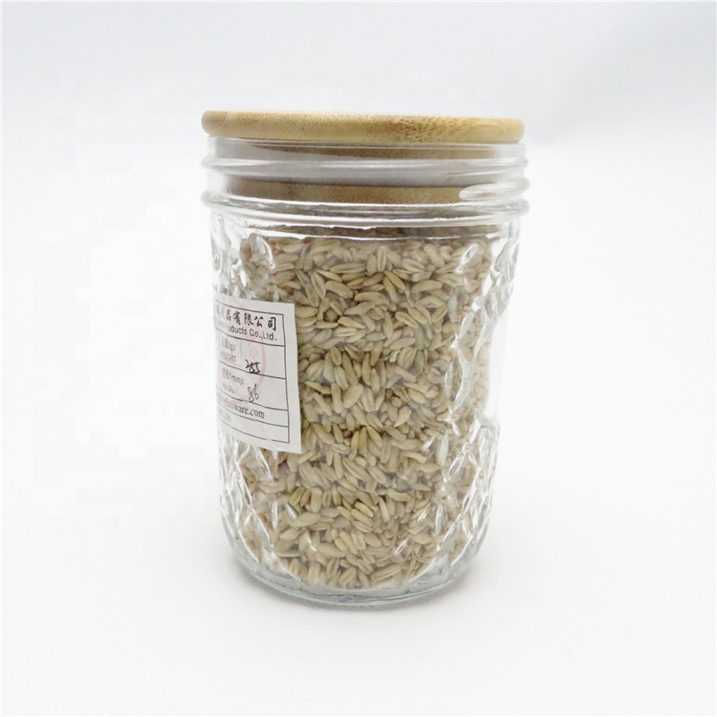 lilnlang shanghai hot sale products food grade mason jars in bulk with bamboo lid