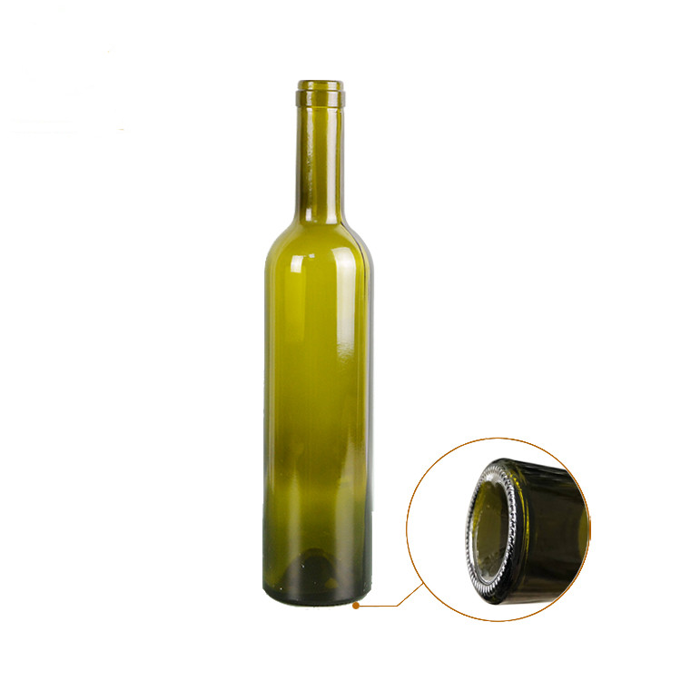 Shanghai linlang 1.5L matte glass wine bottle, champagne bottle Green Bordeaux Wine bottle with cork lid