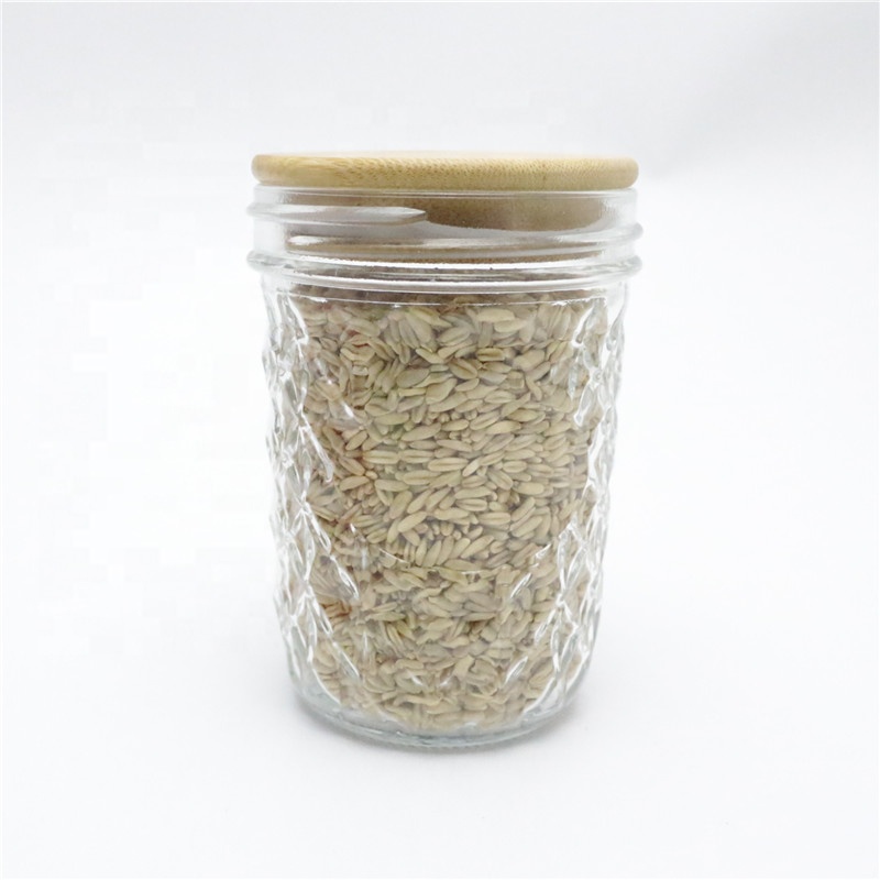 lilnlang shanghai hot sale products food grade jars with lids mason with bamboo lid