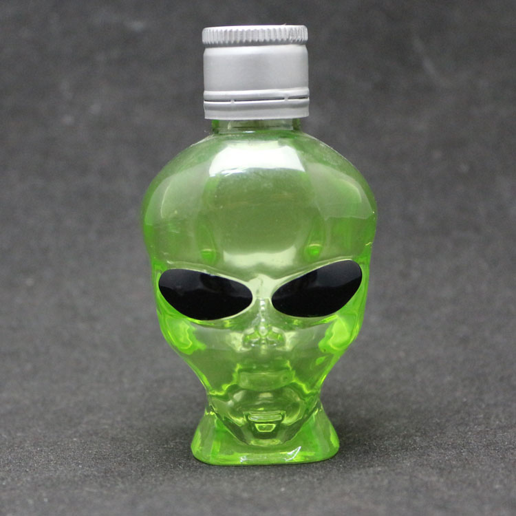 Mini wine bottle 50 ml skull with Aluminum cap