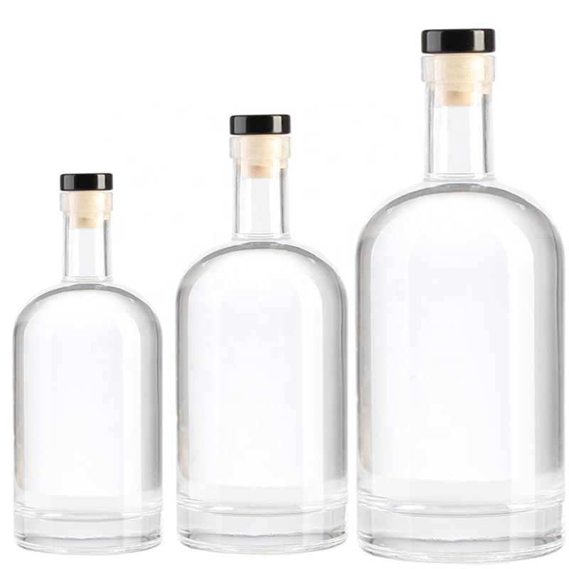 Shanghai SUBO Supply super flint glass bottles for 700ml 750ml vodka bottle
