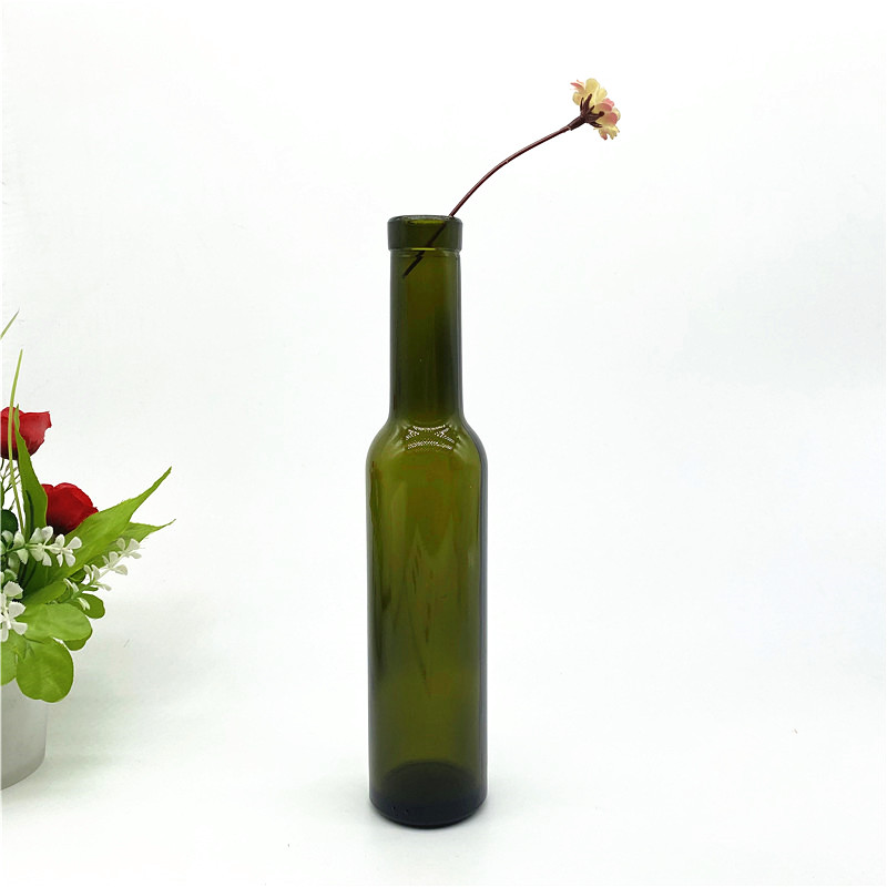 250 ml 500 ml 750 ml en gros vert foncé et brun bouteille en verre d'huile d'olive/bouteille en verre d'huile de cuisson avec couvercle