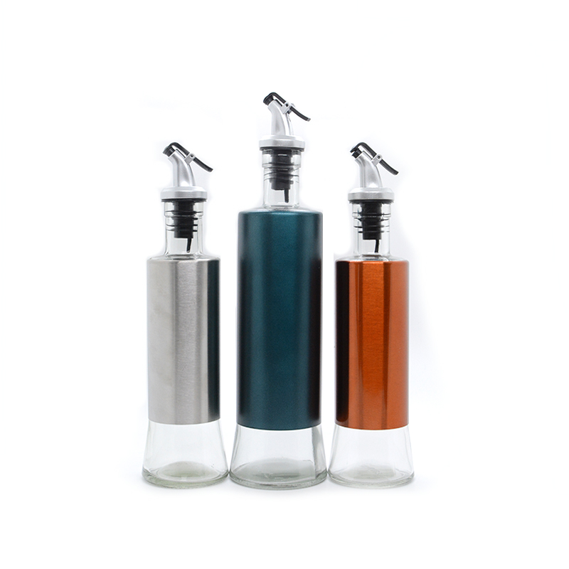 Olive oil dispenser glass bottle