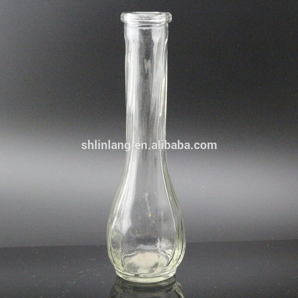 гореща продажба на едро с високо качество стъклена ваза красива декорация стъклена ваза