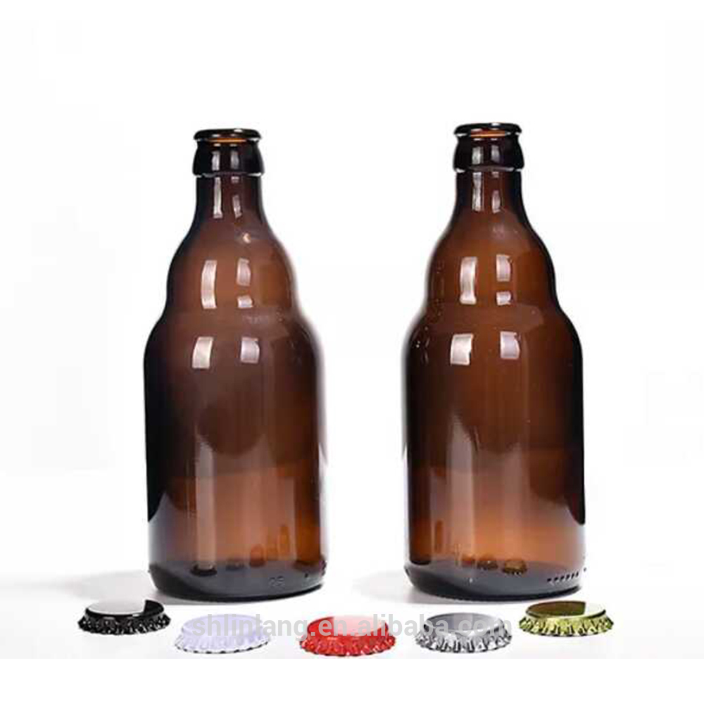 Shanghai linlang wholesale factory price 12 oz amber beer bottle