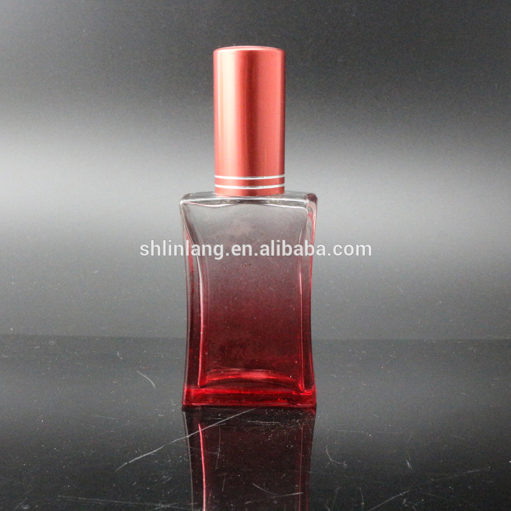 shanghai linlang square perfume glass bottle
