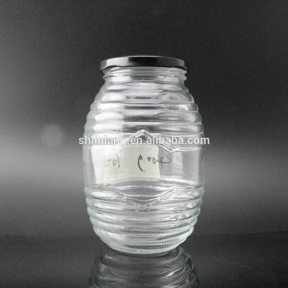 China Gold Supplier for Drinking Glass Bottle For Summer Drinking - shanghai linlang glass jar honey jars 500 ml 1000ml – Linlang