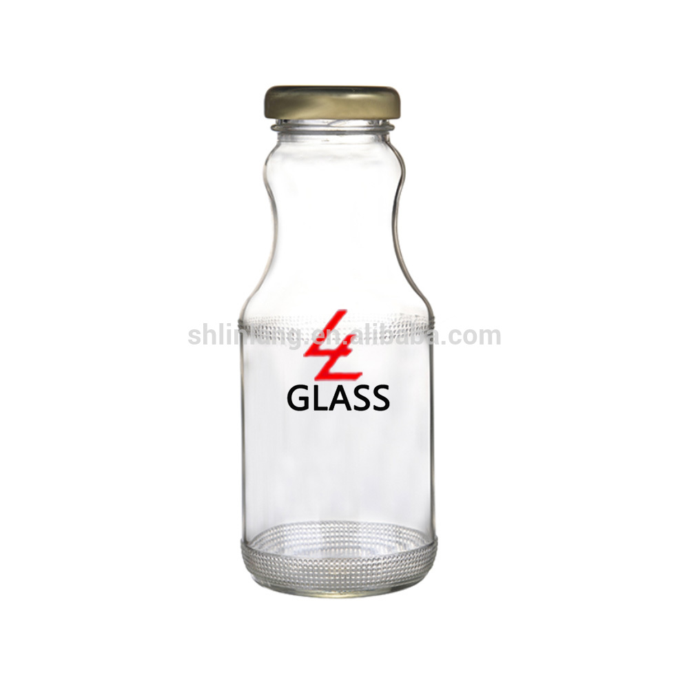 Linlang glass bottle manufacture 200ml juice bottle