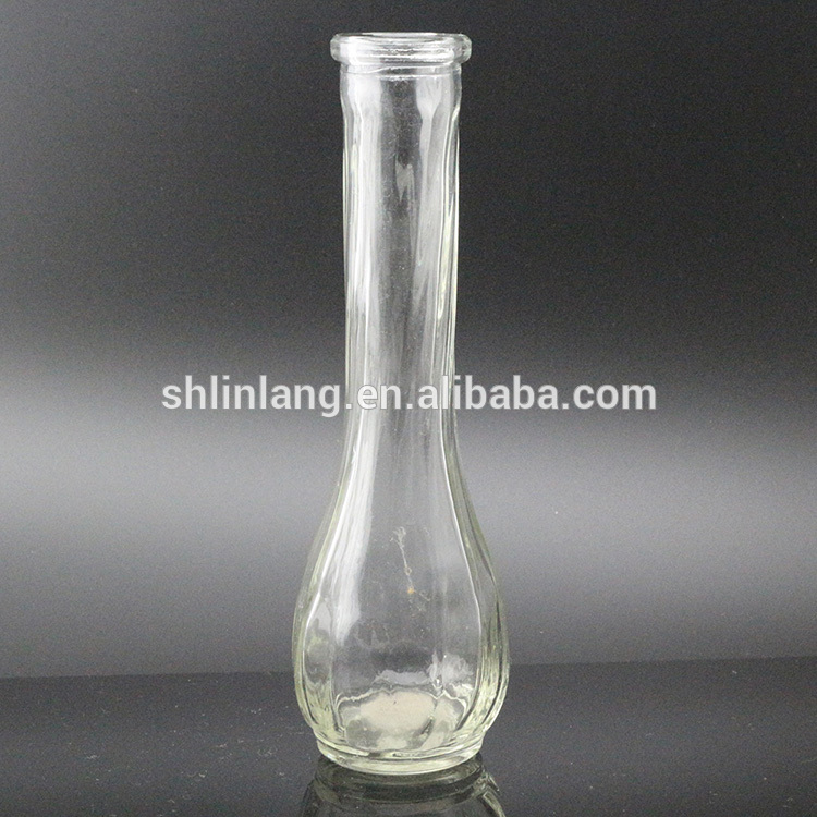factory customized Square Essetial Oil Bottles - terrarium flower glass vase crystal round clear glass vase for flower – Linlang