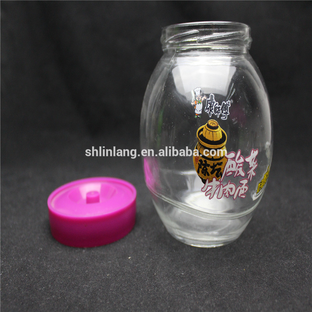 Linlang hot welcomed glass products,food glass bottle