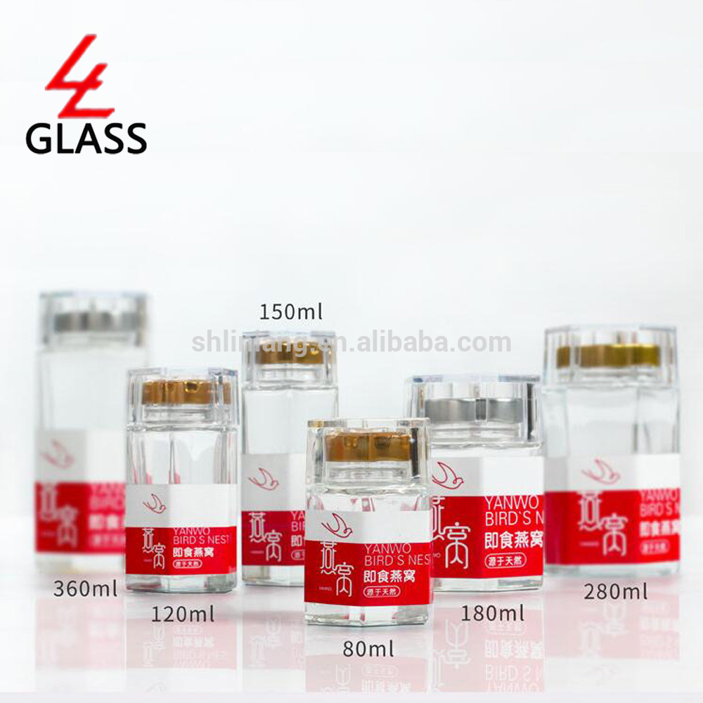 Good quality Caps And Drppers For Essential Oil Bottles - Crystal white material high-end bid's nest glass bottle 80ml 120ml 150ml 180ml 280ml 360ml – Linlang