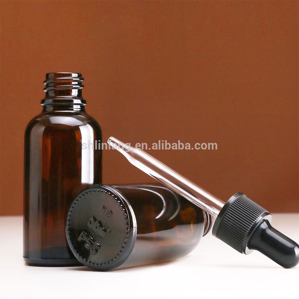 5 के पैक - कांच pipettes के साथ 100 मिलीलीटर एम्बर कांच की बोतलें।  आवश्यक तेल Aromatherapy का प्रयोग करें