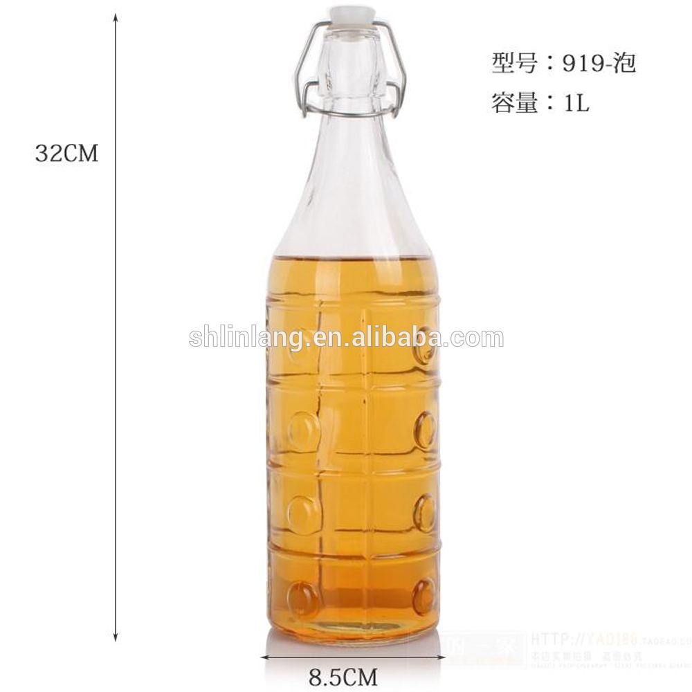 Groothandel vervaardiging invoer 120 ml, 200 ml, 8oz, 300ml, 500ml, 750ml twistable cap sap drank glasfles persoonlike drink bottel