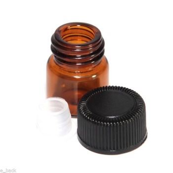 Hot Sale for 60ml Clear Glass Bottle - 1ml 2ml Amber Glass Bottles Mini Perfume Vials Containers with Orifice Reducers and Black Cap for Perfume Samples – Linlang