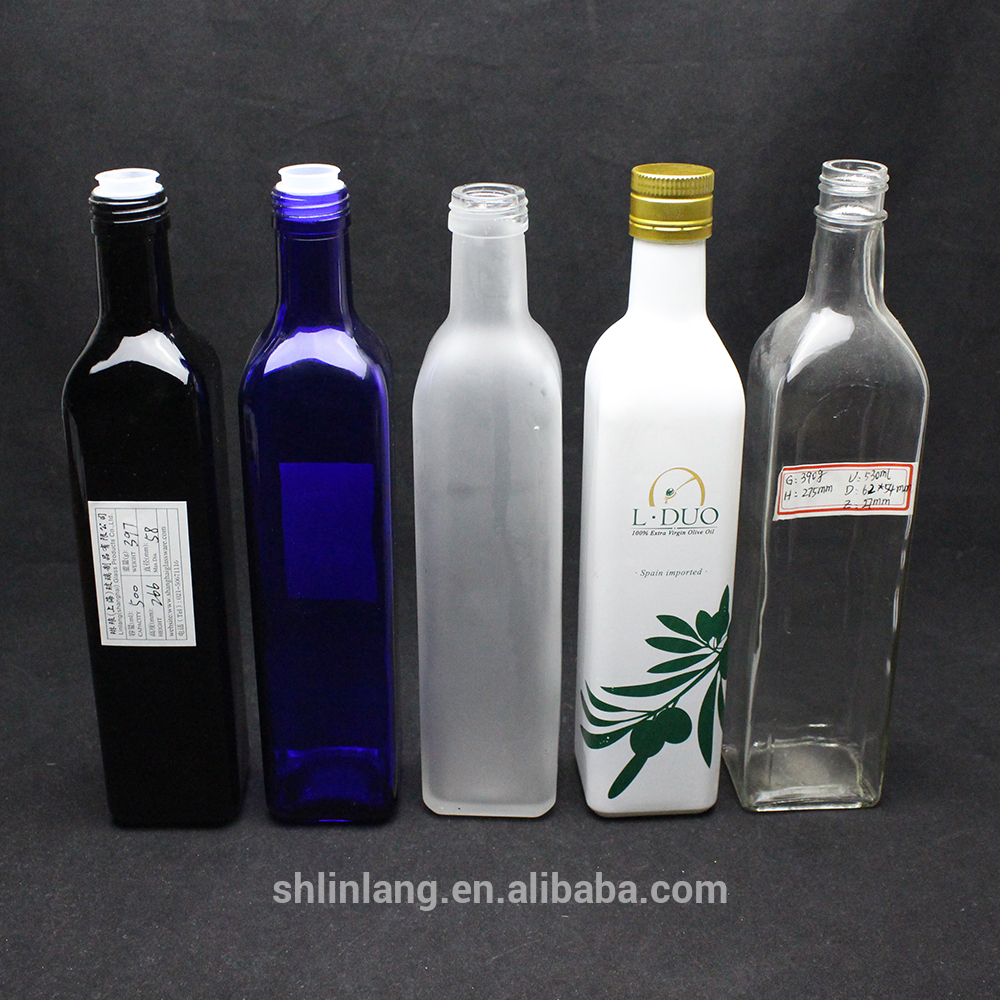 Factory making Pump Bottle For Lotion Serum Cream - Shanghai linlang Manufacture Spray Olive Oil Glass Bottle with customized printing – Linlang