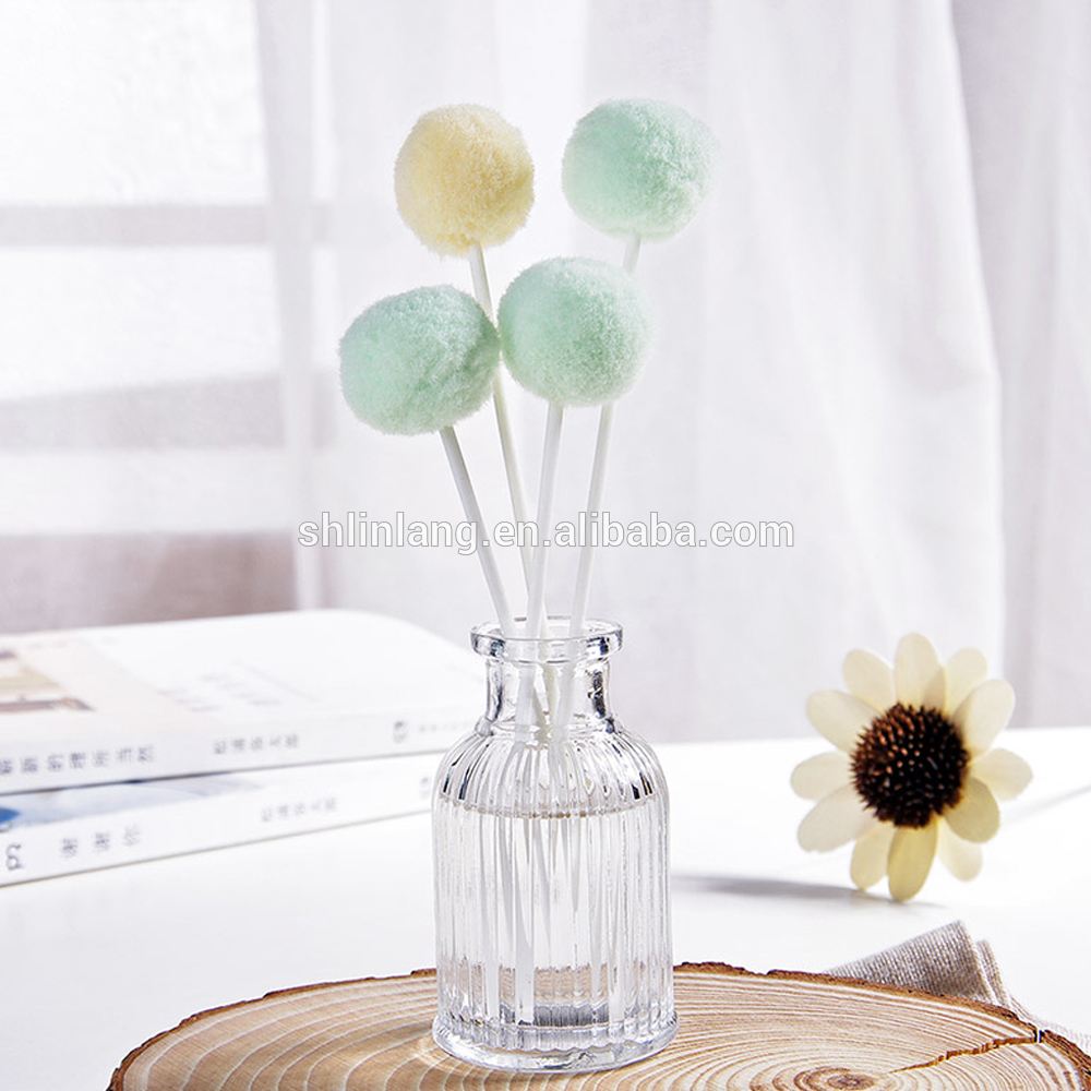 Decorative glass perfume reed aroma diffuser bottle