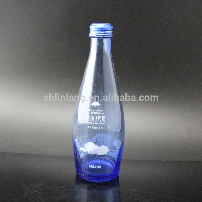 forma redonda botella de vidrio de 330 ml