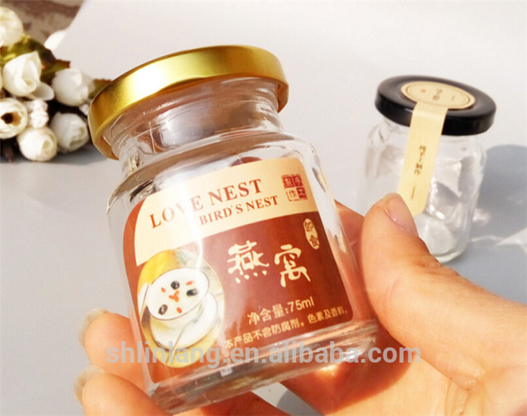 Linlang hot welcomed glass products,50ml glass jam jar