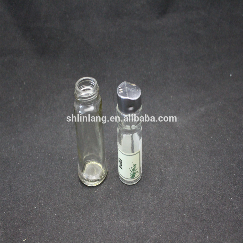 Linlang produse din sticlă primite la cald, borcan de sticlă cu condimente cu plută