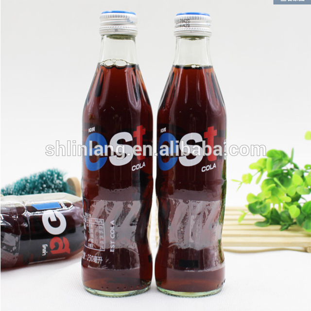 export beverage glass bottle 350ml with crown cap