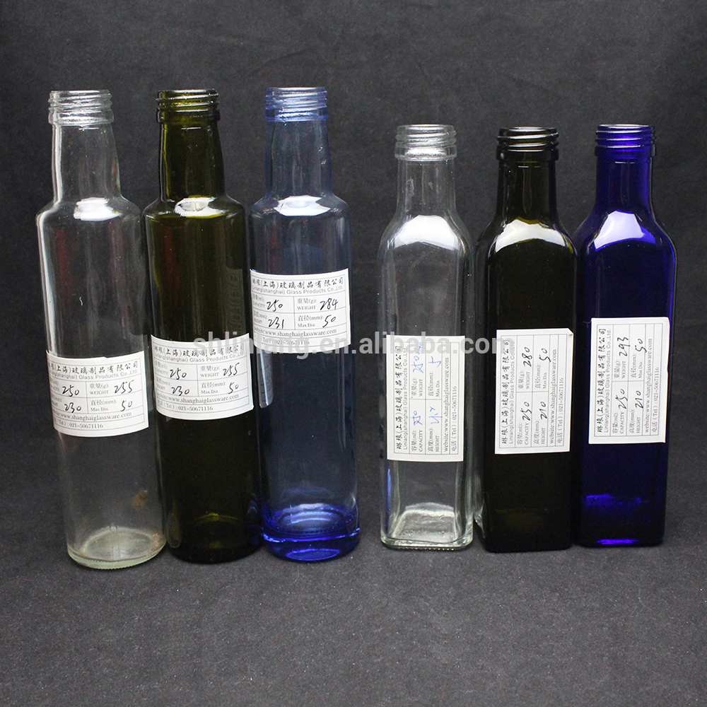Xuzhou Linglang 250ml,500ml,750ml,1000ml Marasca Glass Bottle Olive Oil Bottle