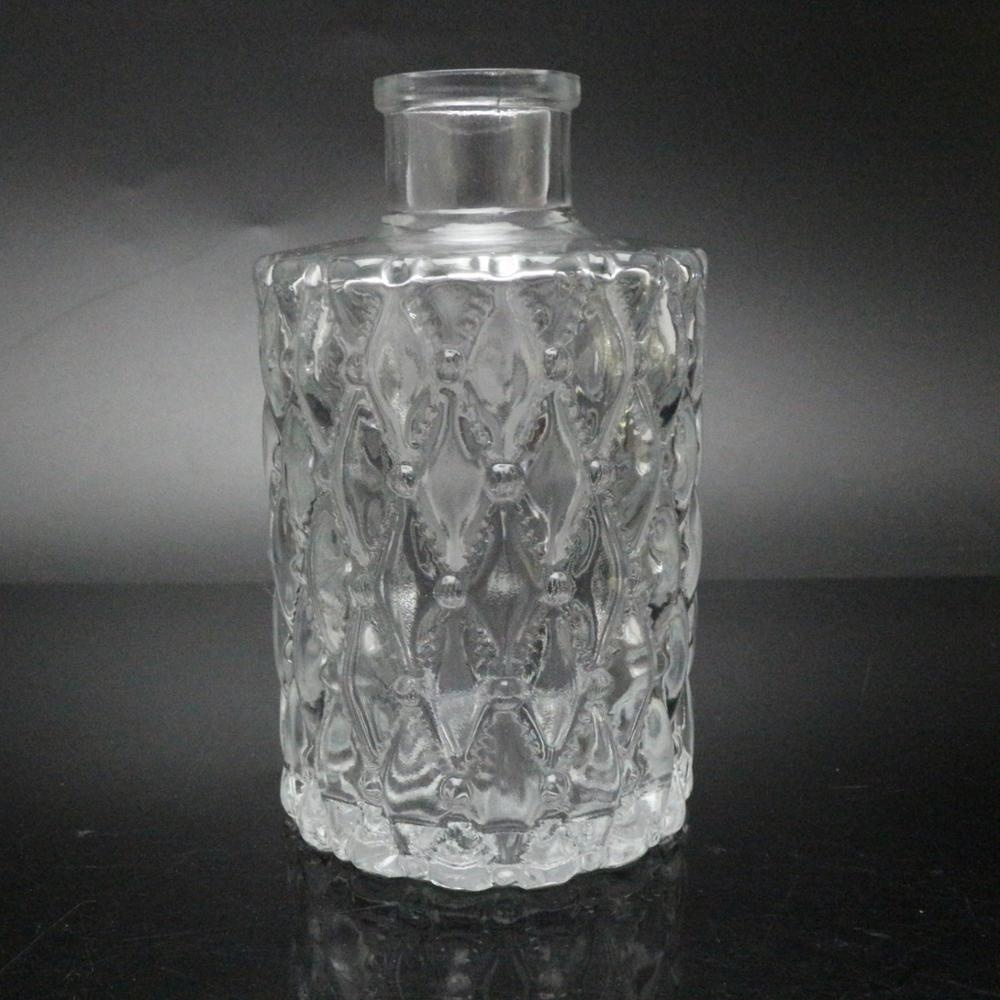 Luchtverfrisser Diffusers Mei Reed Stokken Diy Crafts Oanpaste Logo Embossed Glass Bottle 150ml Foar Parfum