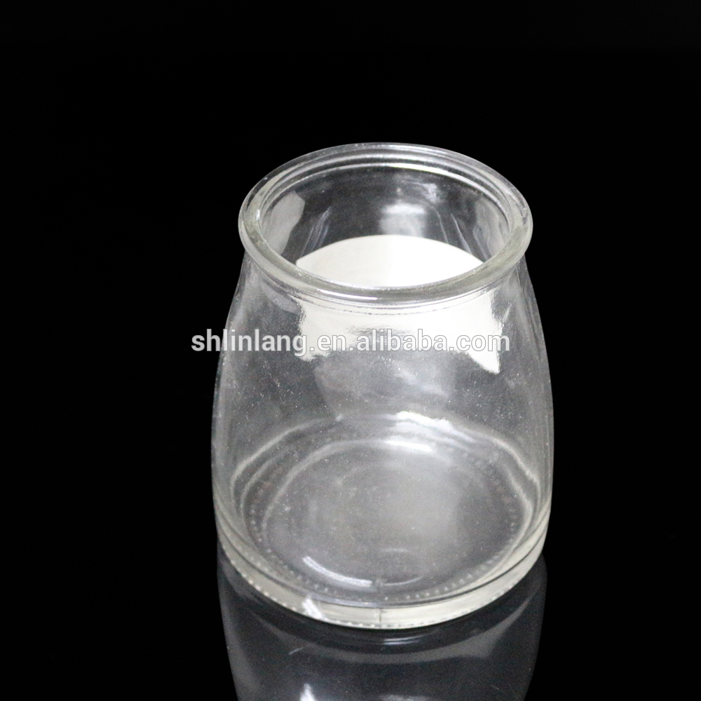 OEM/ODM Manufacturer Wooden Cap Car Perfume Bottle - Glass Container For Candles Glass Clear Round Candle Cup – Linlang
