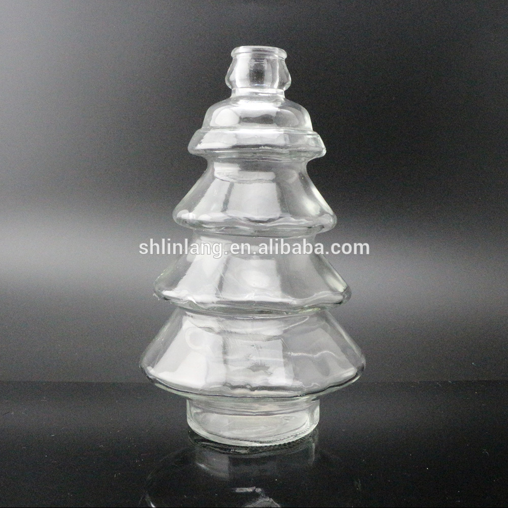 Fancy shape glass vase for decoration