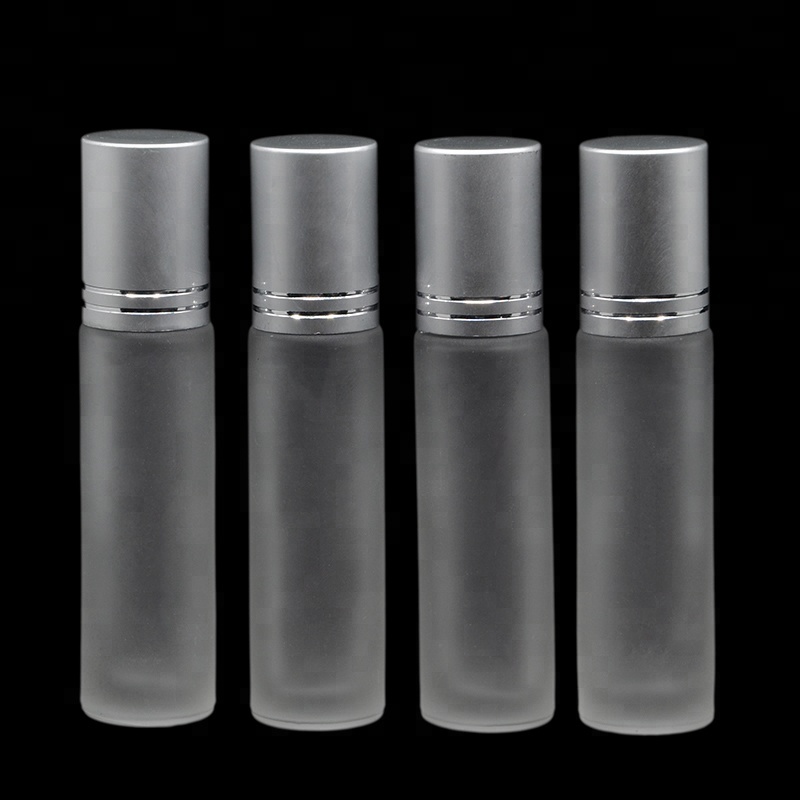 Custom perfume 1ml 3ml 4ml 6ml 8ml frosted glass roll on bottle90ml 50ml 10ml 5ml 30ml stainless steel plastic roller