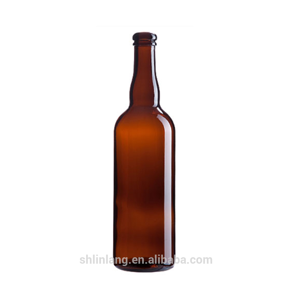 Shanghai linlang Wholesale 750ml Crown And Cork Finish beer glass bottle