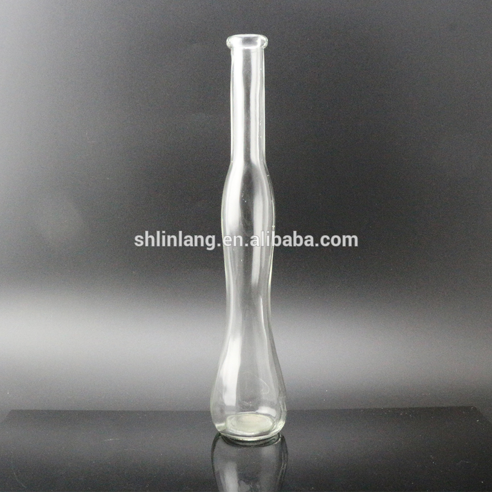 High Quality Packaging Glass Bottle - fancy clear gourd shape glass vase for home decoration – Linlang