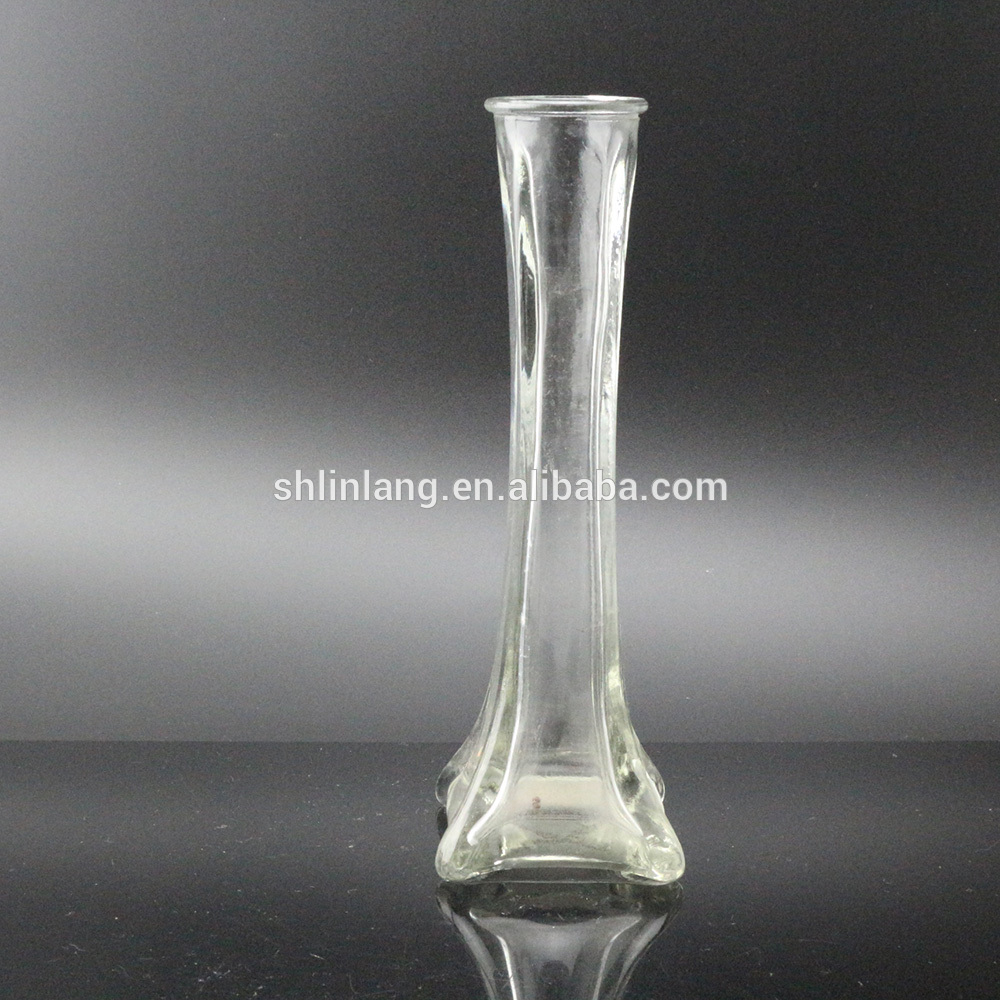 OEM Supply Hand Blown Glass Baubles - Flower Bottle Long Glass Vase – Linlang