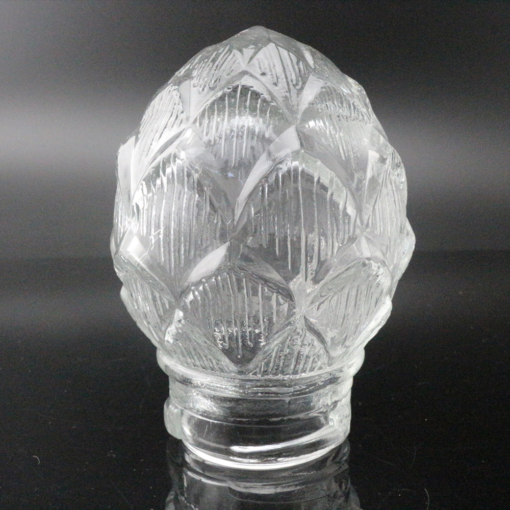 Newly Arrival Etched Glass Hurricane Candle - fantasy engraved Glass Bulb Cover – Linlang