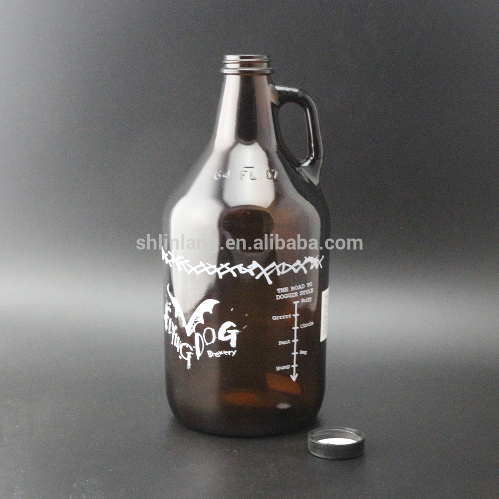 factory low price 30ml Oral Spray Applicators - Shanghai Linlang 1l 2l 32oz 64oz 1000ml 2000ml amber or clear glass growler manufacturer – Linlang