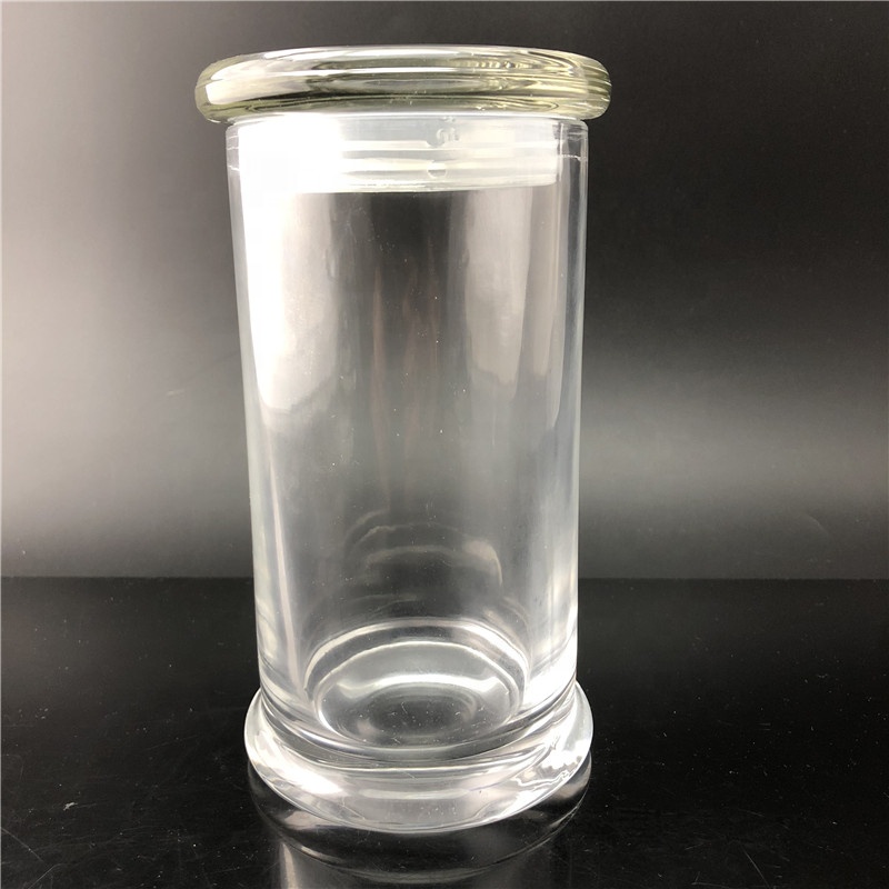 Linlang Shanghai Wholesale Thick Glass Candle Holder Empty Glass Candle Jar For Candle Making