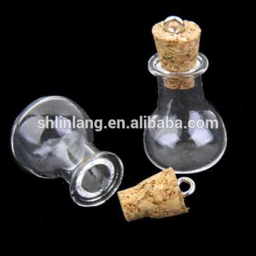 0.5/1/2/5ML Glass Vial Mini Small Cork Stopper 10ML Glass Vial Jars Containers Bottle Wholesale Glass Vial Pendants