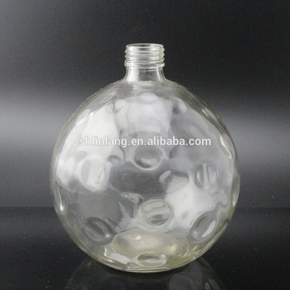 Professional Design Crown Nail Polish Bottle - empty round glass Vase for decoration – Linlang
