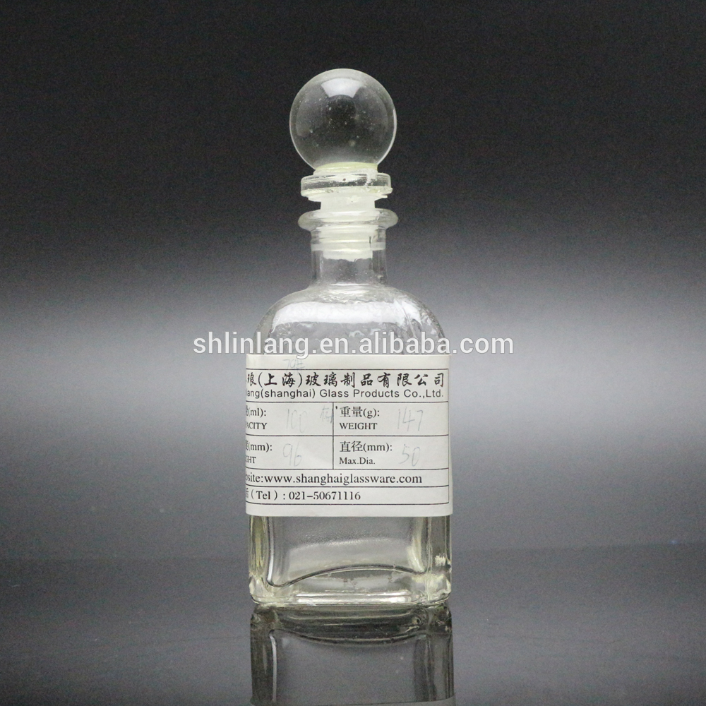 shanghai linlang New 100ml 120ml 180ml Glass Round Reed harufu vijiti mmiliki diffuser kitaalamu Bottle