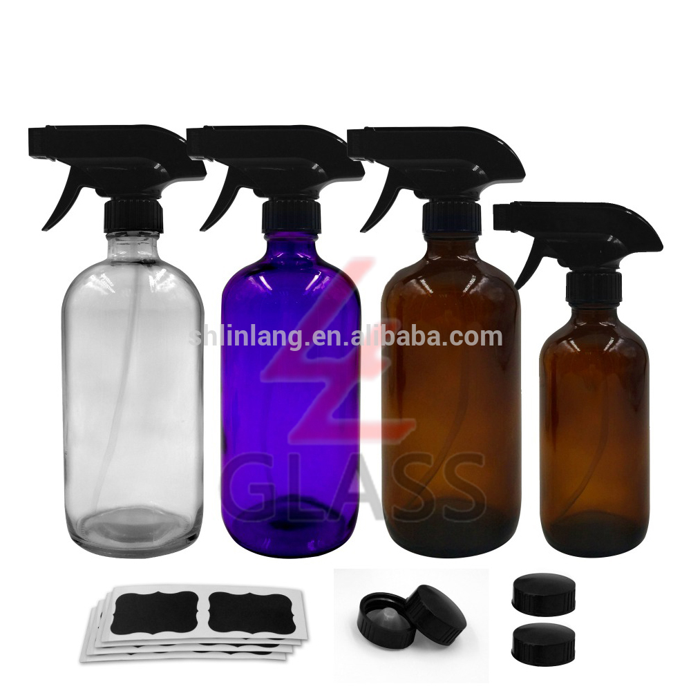 500ml amber glass bottle with trigger spray