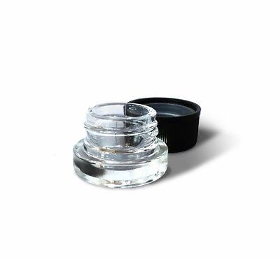 5ML 9ML Glass Jar 5g with Child Resistant Hard Plastic Cap