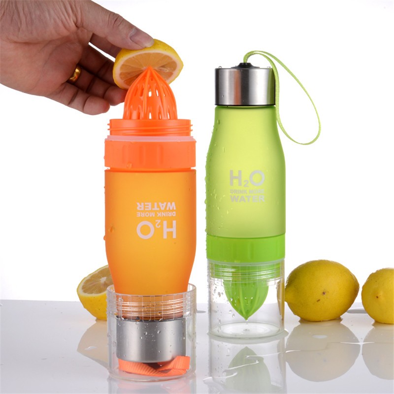The new colorful frosted h2o water bottle
