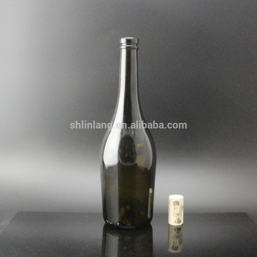 Shanghai Linlang Wholesale Burgundy empty glass bottle red wine 750ml