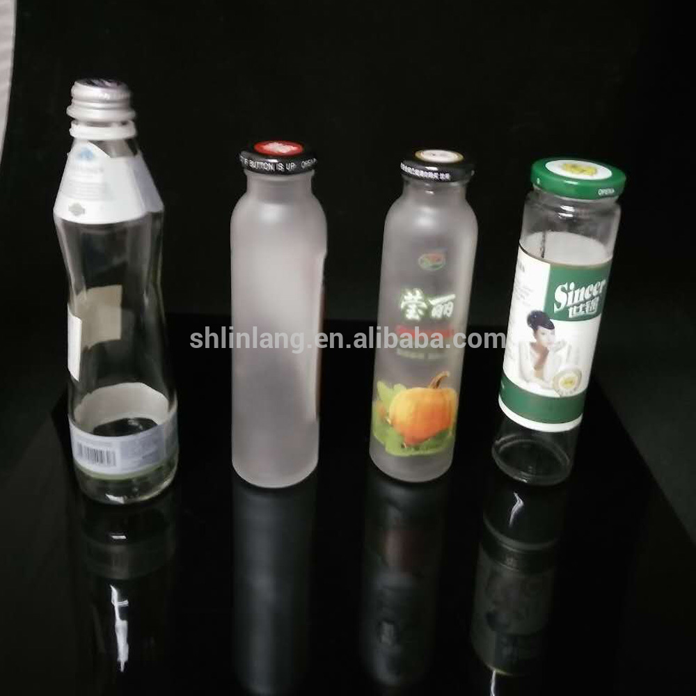 Import glass beverage bottle with screw cap